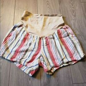 Linen Maternity Shorts